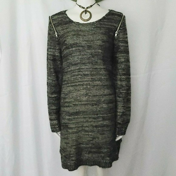 marled sweater dress